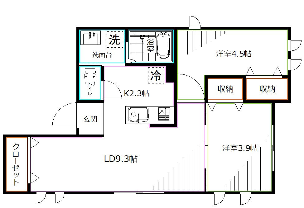 東京都杉並区高円寺南５丁目 間取り