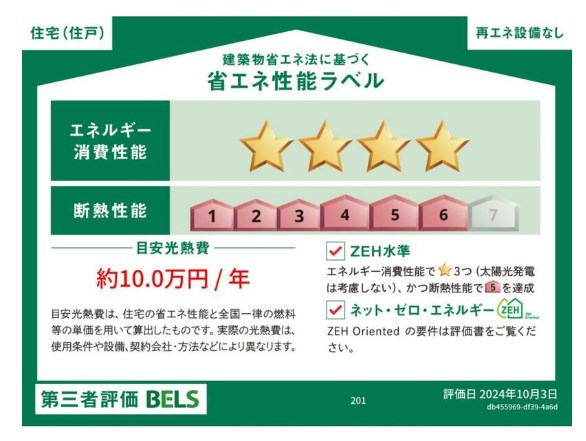 東京都杉並区高円寺南５丁目 省エネ性能ラベル