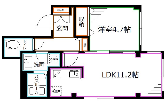 東京都中野区沼袋３丁目 間取り