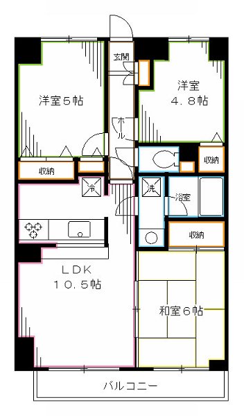 　サントーア哲学堂公園 間取り