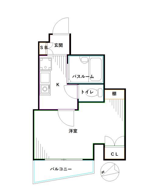 東京都杉並区高円寺南５丁目 間取り