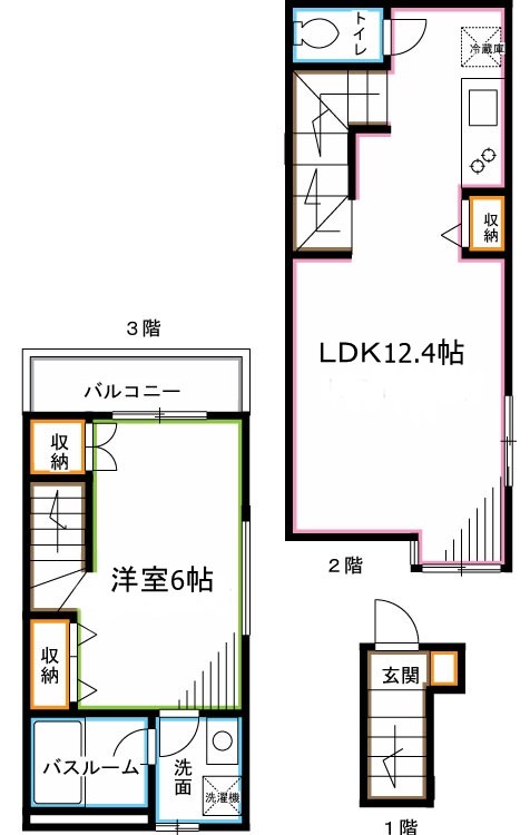 BHテラス西荻窪 間取り