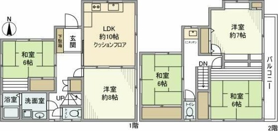 東京都府中市武蔵台３丁目 間取り