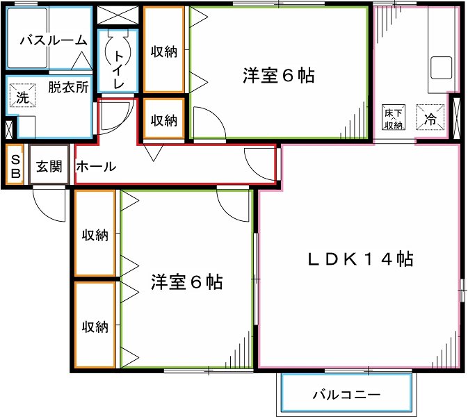 東京都小平市回田町 間取り