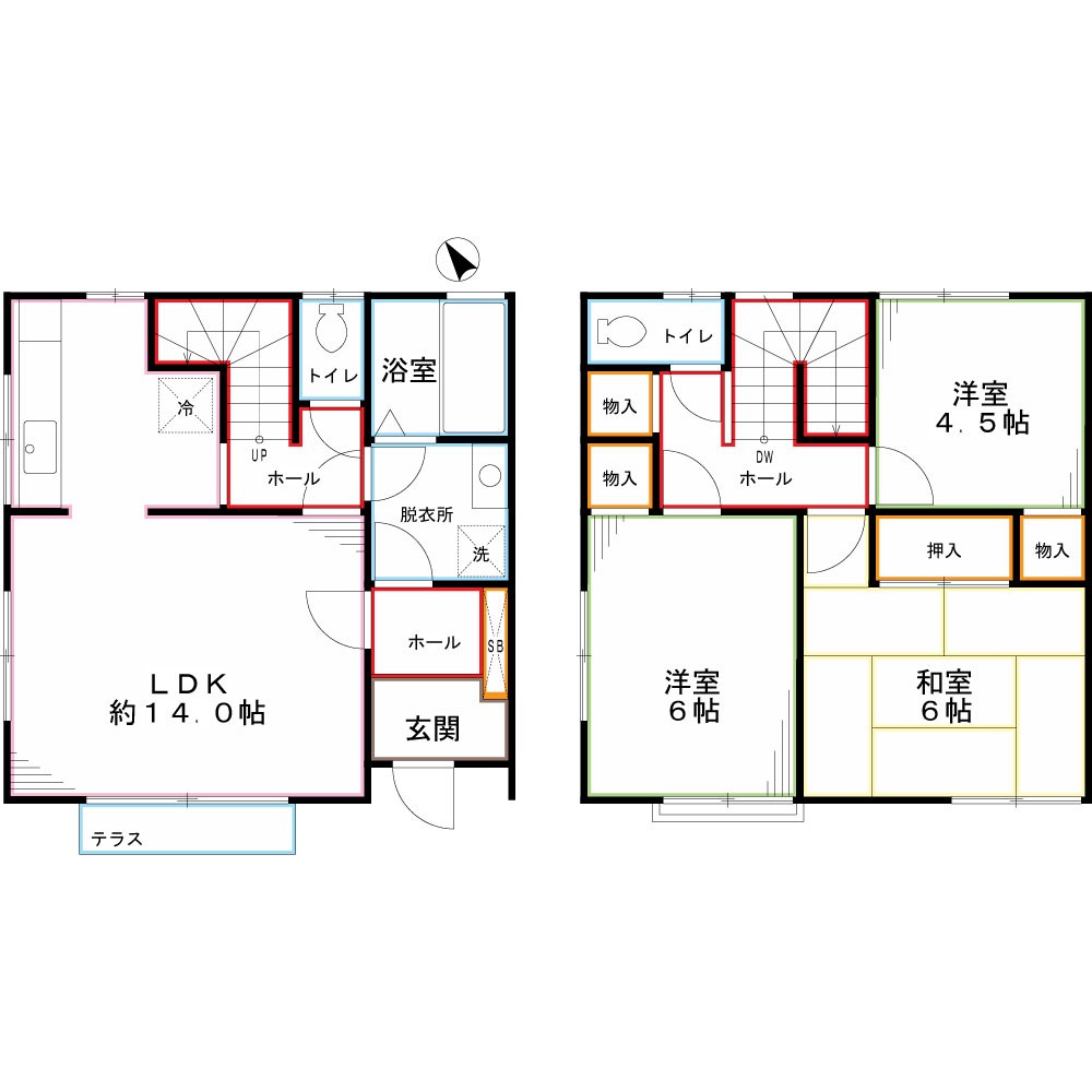 東京都小金井市貫井北町３丁目 間取り