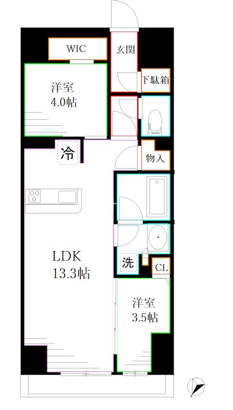 東京都杉並区荻窪２丁目 間取り