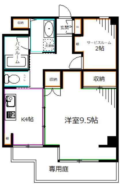 メゾン・ド・若林 間取り