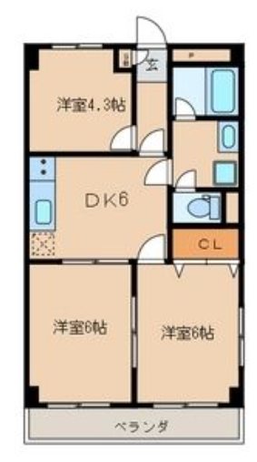 東京都国立市西１丁目 間取り