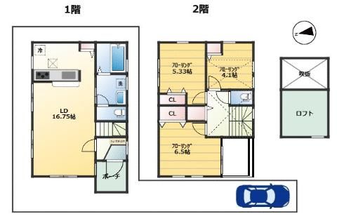 貸家 国立市富士見台１丁目 間取り