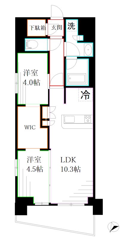 テラス荻窪  間取り
