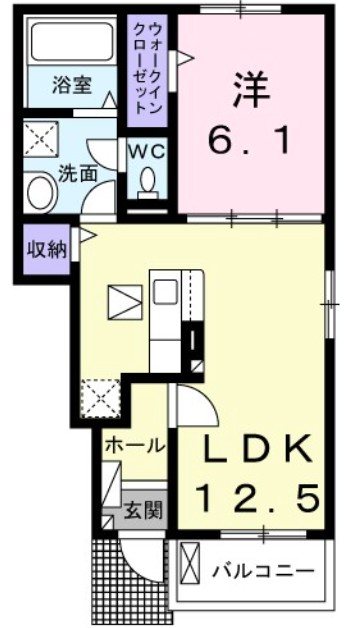 グランドソレイユⅠ 間取り