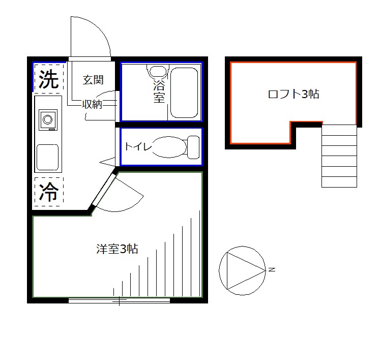 東京都中野区中野３丁目 間取り