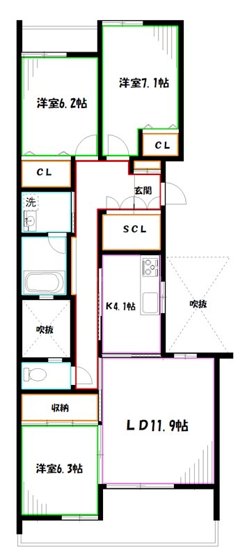 東京都国立市東２丁目 間取り