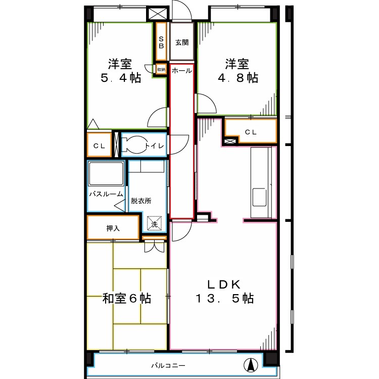 東京都小平市喜平町１丁目 間取り
