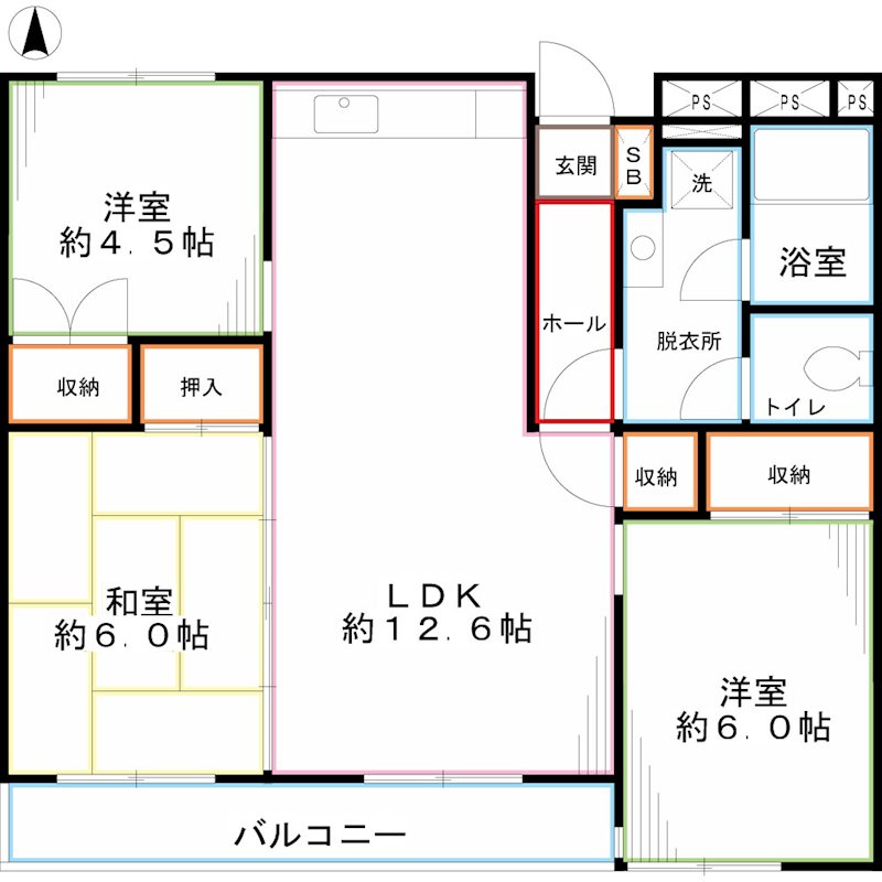 東京都国分寺市日吉町１丁目 間取り