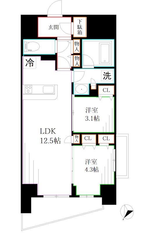 テラス荻窪 間取り
