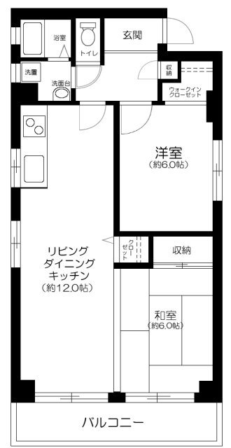 シャンテ蘭 間取り図