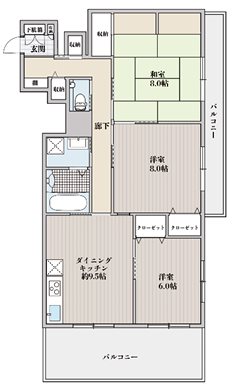 FLEUR MAISON TAMURA 間取り