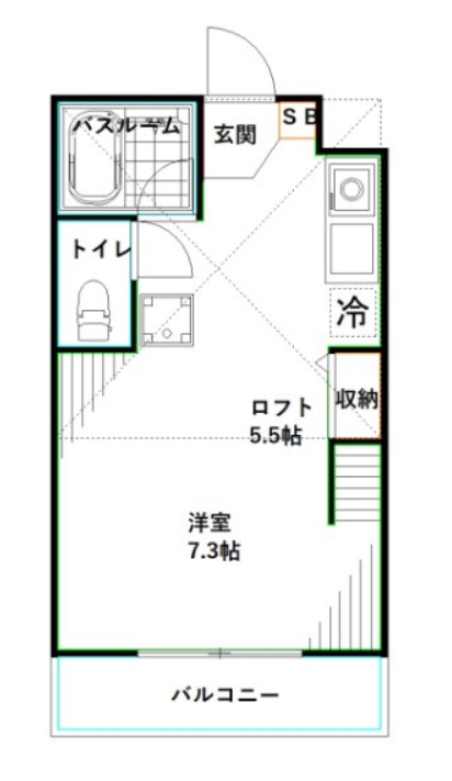 東京都中野区中野３丁目 間取り