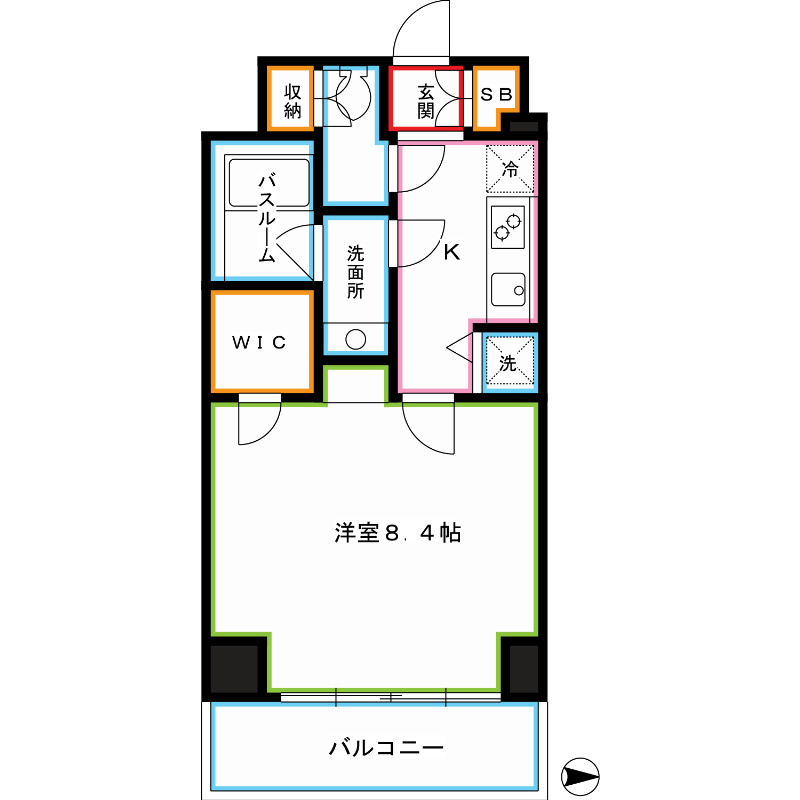 東京都中野区中央１丁目 間取り