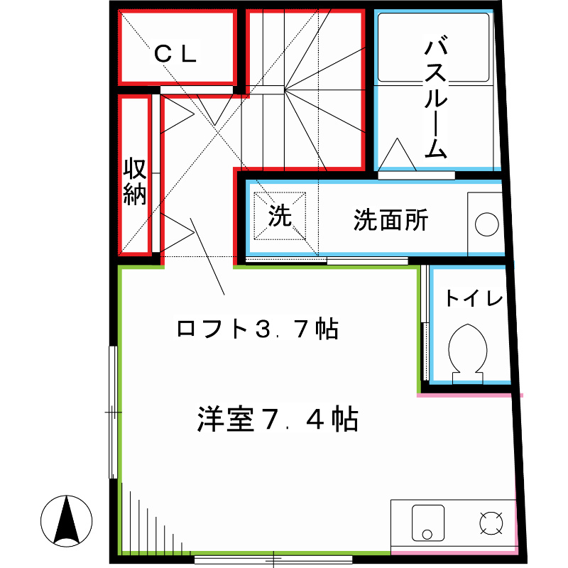 東京都新宿区西落合３丁目 間取り