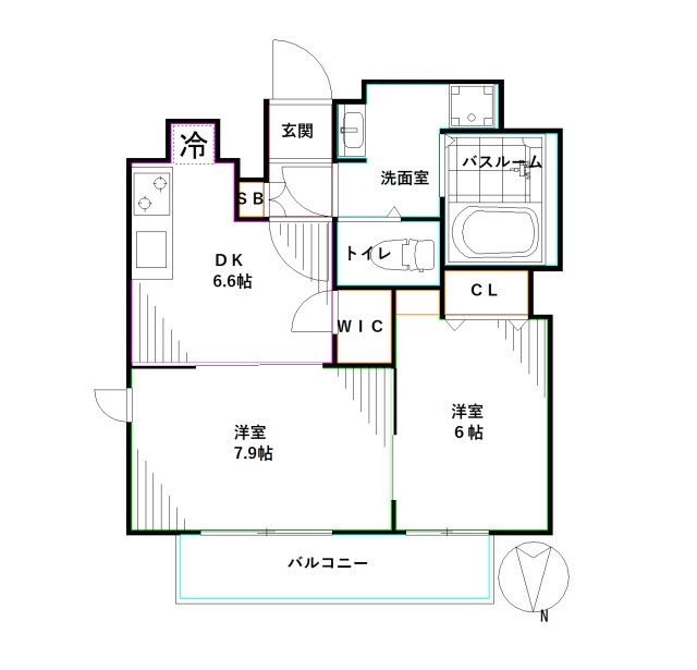 東京都中野区野方１丁目 間取り
