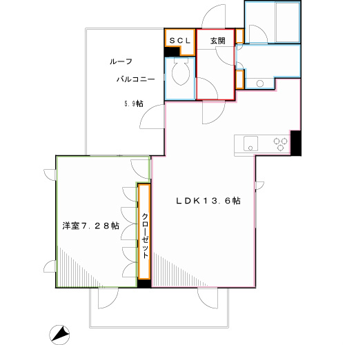 Aui Kugayama The Residence 間取り