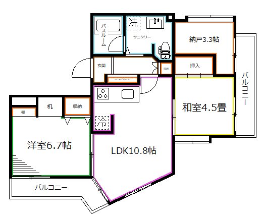 東京都中野区新井４丁目 間取り