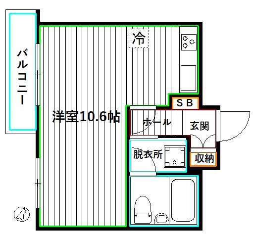 東京都中野区中野３丁目 間取り