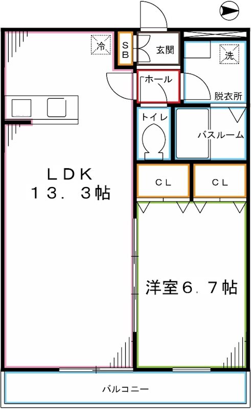 リブリ・Ajisai 間取り