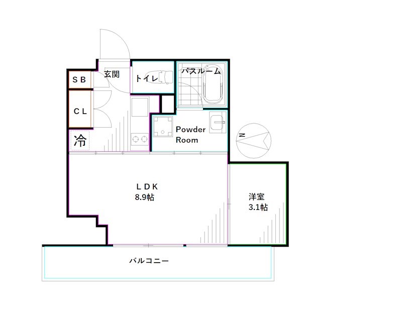 東京都中野区大和町１丁目 間取り