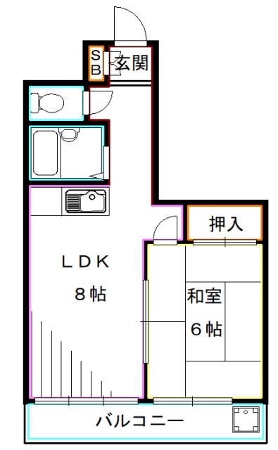 東京都中野区本町６丁目 間取り