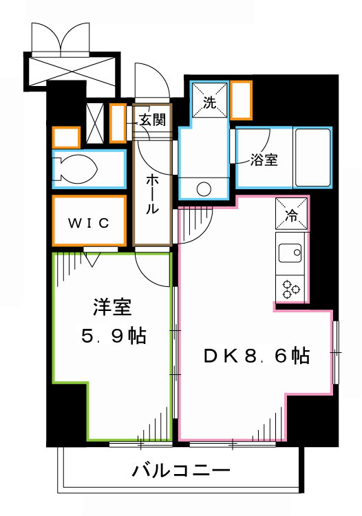 東京都新宿区北新宿４丁目 間取り