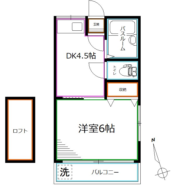 東京都杉並区高円寺北３丁目 間取り