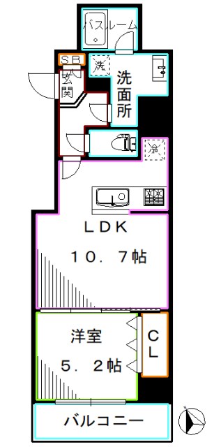 東京都中野区中央３丁目 間取り