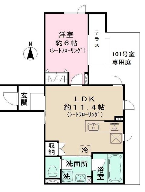 東京都中野区中央３丁目 間取り