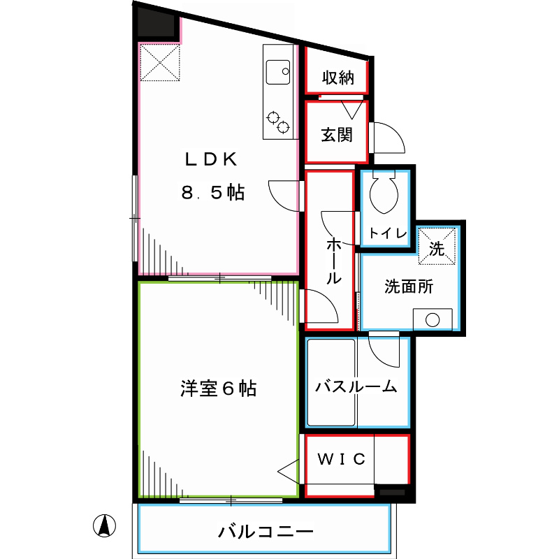 東京都新宿区上落合１丁目 間取り