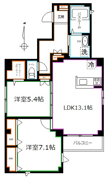東京都杉並区阿佐谷北２丁目 間取り