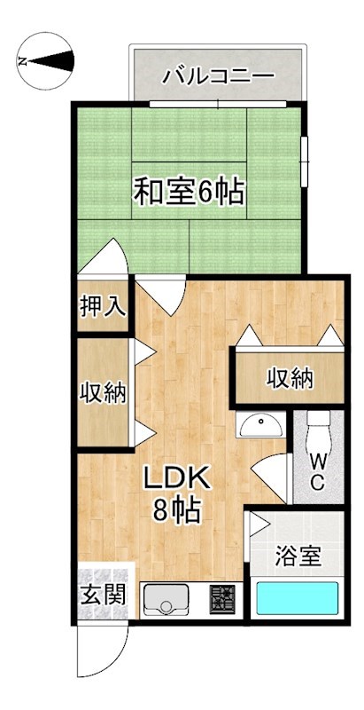 パオ今辻子 間取り図