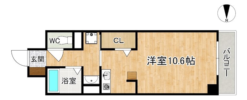 フレアコート奈良 402号室 間取り