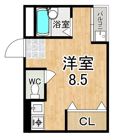 コーポならまち 302号室 間取り