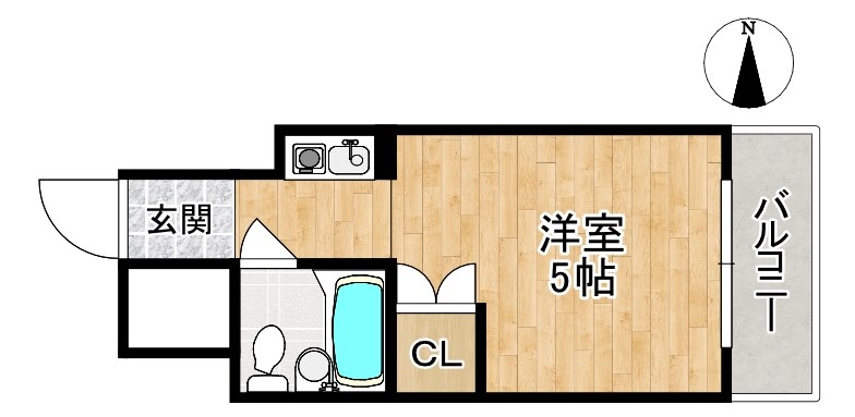 若草女子学生ハイツ 511号室 間取り