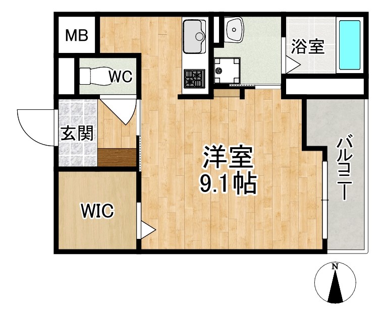 カーサ　アリエッタ 105号室 間取り
