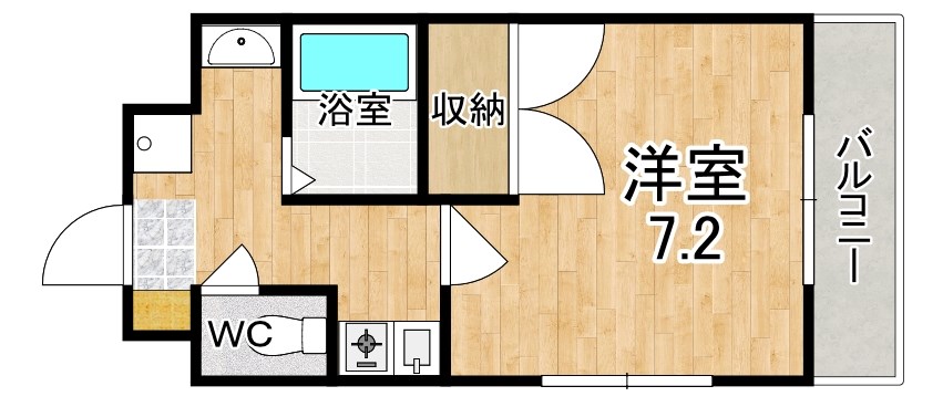 クレセール杉ヶ町 301号室 間取り