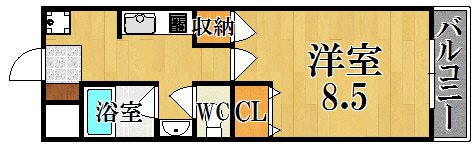 杉ヶ町北ビル 206号室 間取り