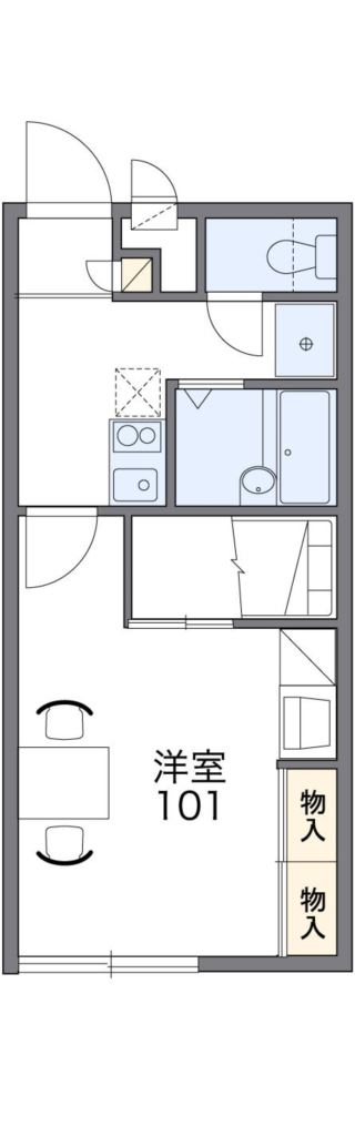 レオパレスバンビーノ 間取り図