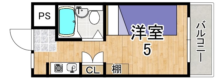 シャンクレール奈良 305号室 間取り