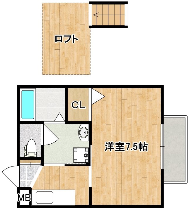 ＣＲＥＡ　ＭＡＩＳＯＮ（クレアメゾン） 202号室 間取り