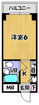 シティパレスＪＲ奈良P-8 501号室 間取り