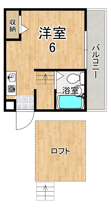 シティパレス奈良町P-2 201号室 間取り